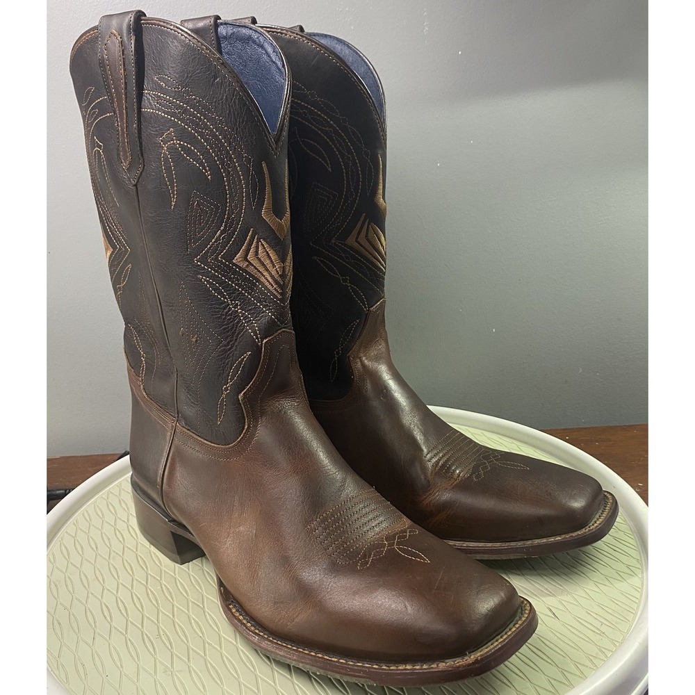 Cody James Men Blue Collection Western Leather Performance Boots-Brown-$270-13D